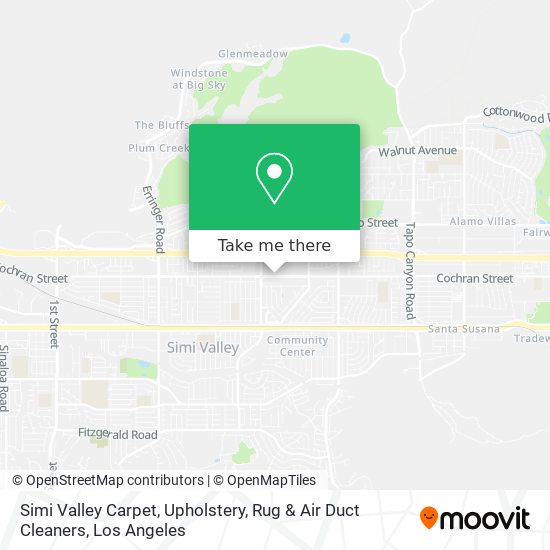 Mapa de Simi Valley Carpet, Upholstery, Rug & Air Duct Cleaners