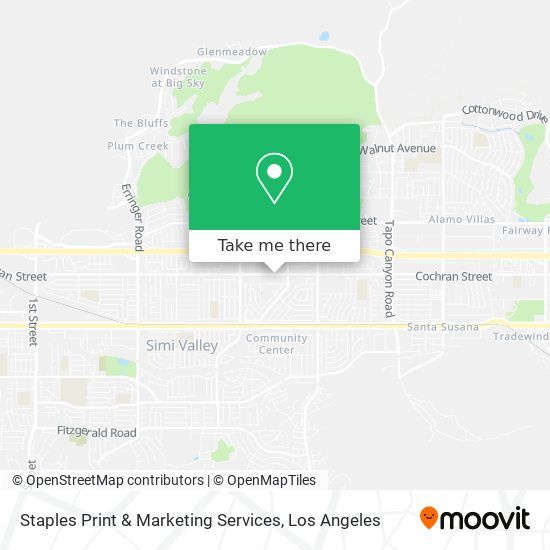 Mapa de Staples Print & Marketing Services