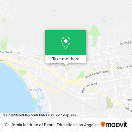 California Institute of Dental Education map