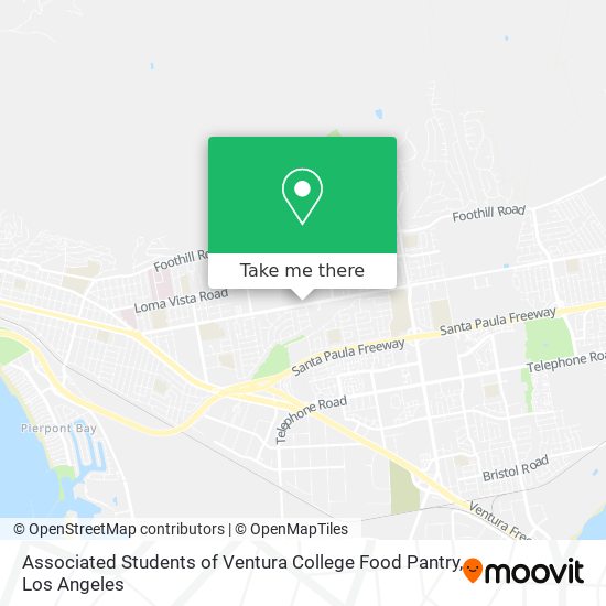 Associated Students of Ventura College Food Pantry map