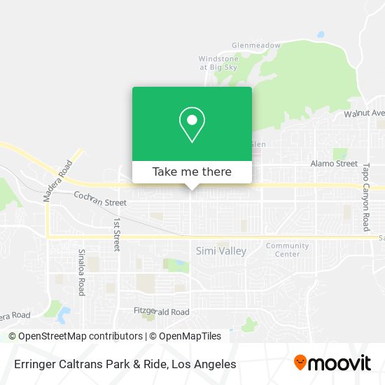 Erringer Caltrans Park & Ride map