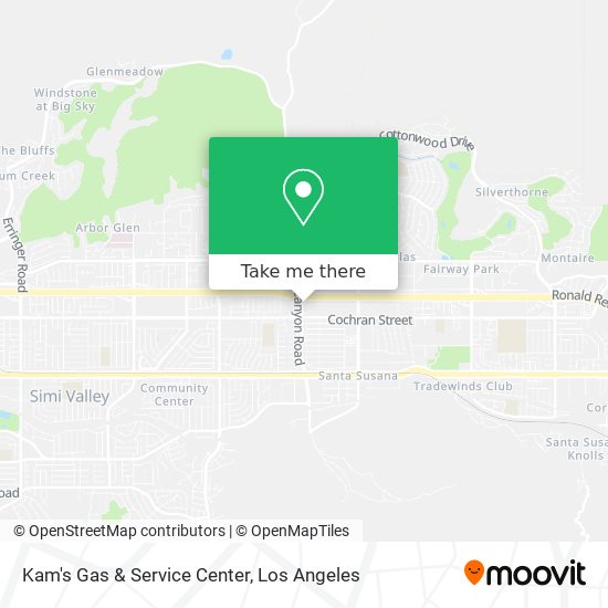 Mapa de Kam's Gas & Service Center