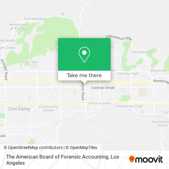 Mapa de The American Board of Forensic Accounting