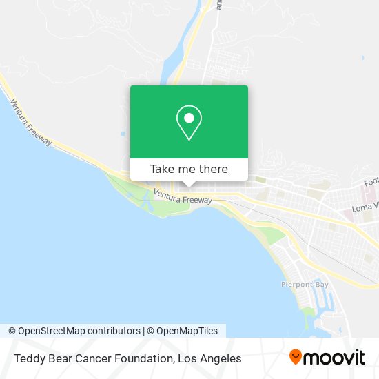 Teddy Bear Cancer Foundation map
