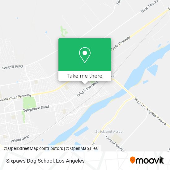 Mapa de Sixpaws Dog School