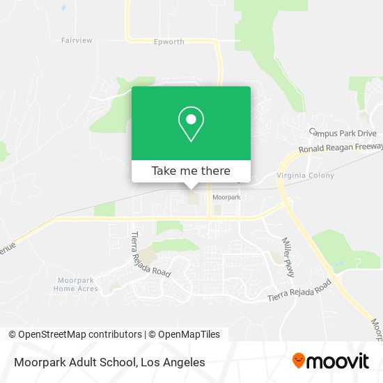 Moorpark Adult School map