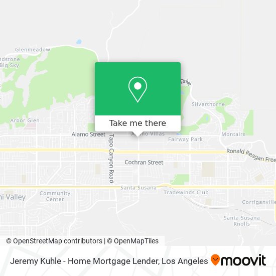 Mapa de Jeremy Kuhle - Home Mortgage Lender