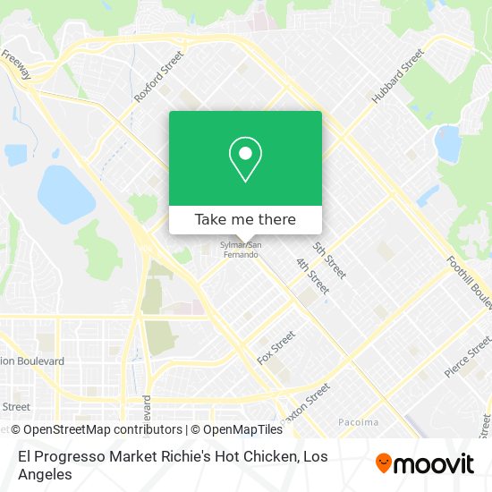 El Progresso Market Richie's Hot Chicken map