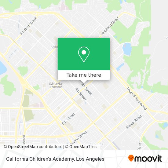 California Children's Academy map