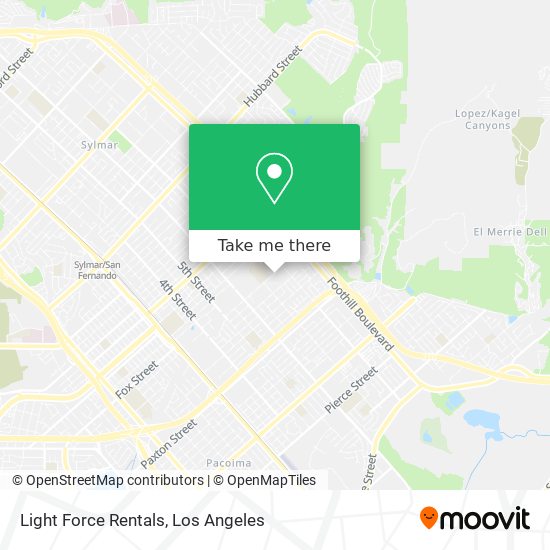 Light Force Rentals map