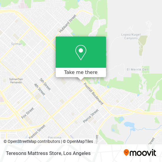 Mapa de Teresons Mattress Store