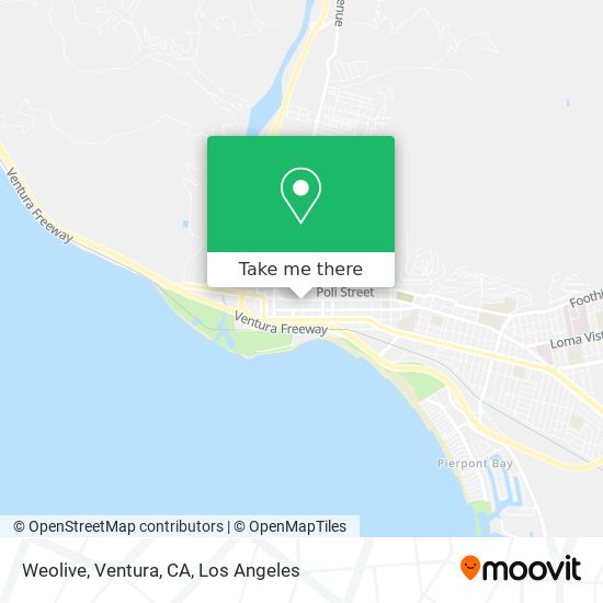 Weolive, Ventura, CA map