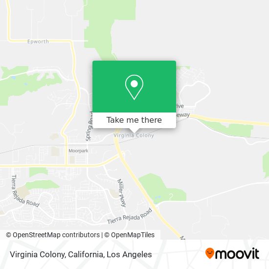 Virginia Colony, California map