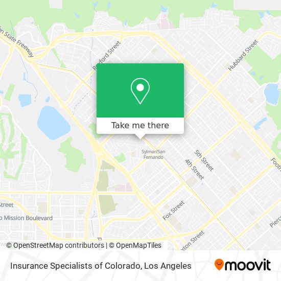 Insurance Specialists of Colorado map