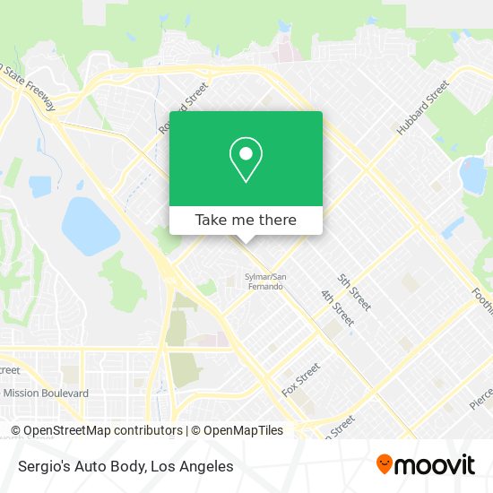 Sergio's Auto Body map