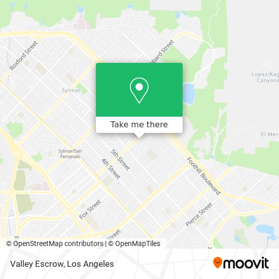 Valley Escrow map