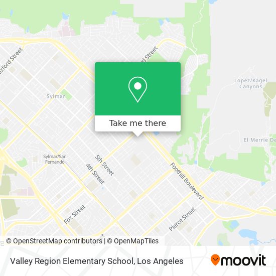 Valley Region Elementary School map