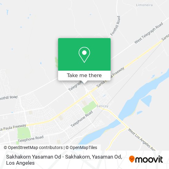 Mapa de Sakhakorn Yasaman Od - Sakhakorn, Yasaman Od