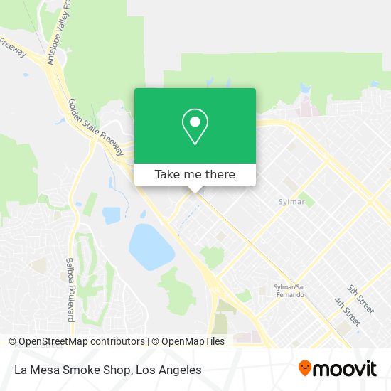 La Mesa Smoke Shop map
