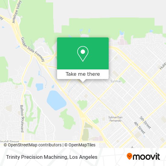 Trinity Precision Machining map