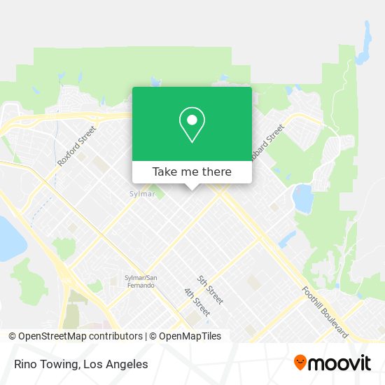 Rino Towing map