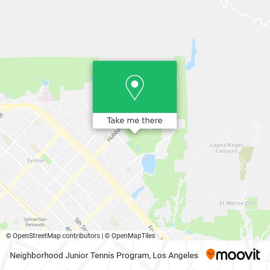 Neighborhood Junior Tennis Program map