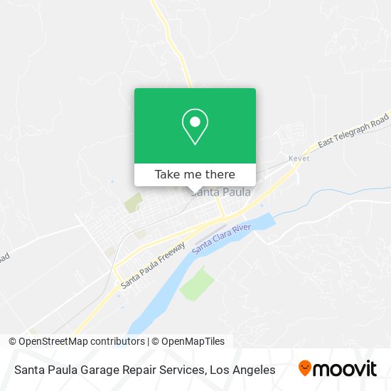 Santa Paula Garage Repair Services map