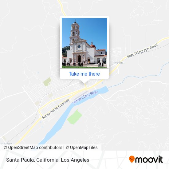 Mapa de Santa Paula, California