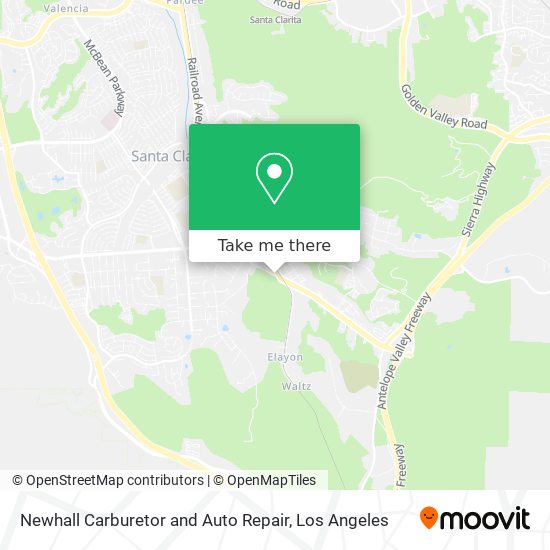Newhall Carburetor and Auto Repair map