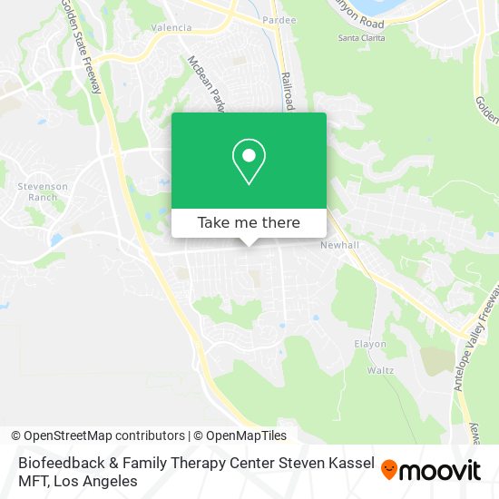 Biofeedback & Family Therapy Center Steven Kassel MFT map