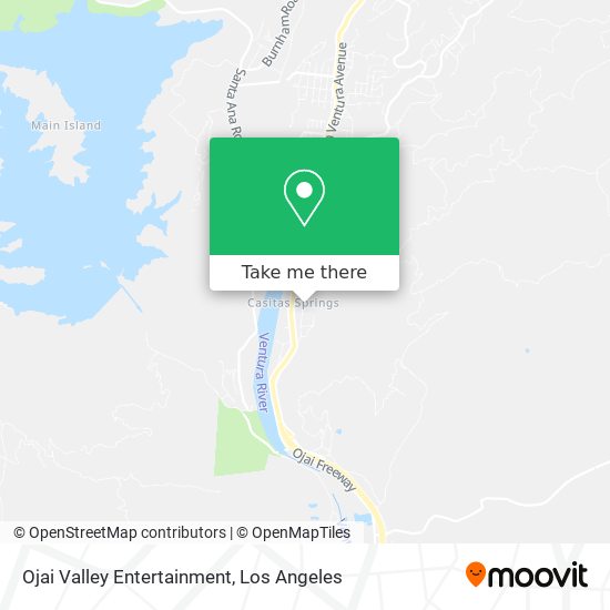 Ojai Valley Entertainment map