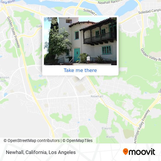 Newhall, California map