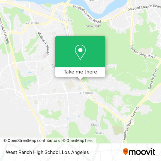 Mapa de West Ranch High School