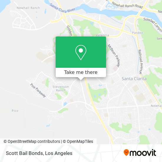 Scott Bail Bonds map