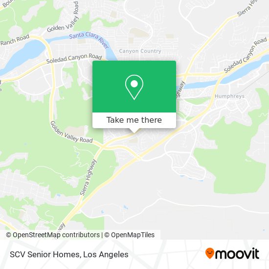 SCV Senior Homes map