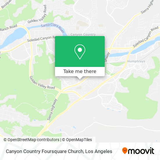 Mapa de Canyon Country Foursquare Church