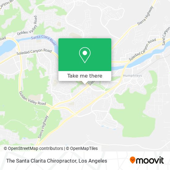 Mapa de The Santa Clarita Chiropractor