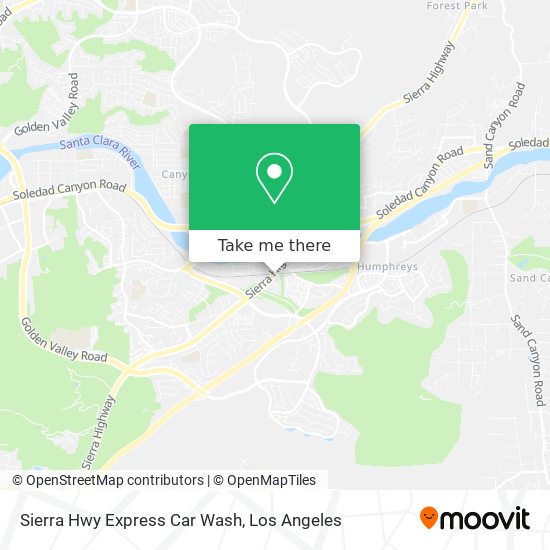 Sierra Hwy Express Car Wash map