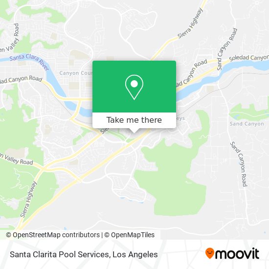 Santa Clarita Pool Services map