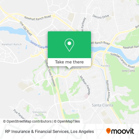 RP Insurance & Financial Services map