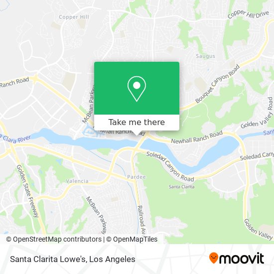 Mapa de Santa Clarita Lowe's