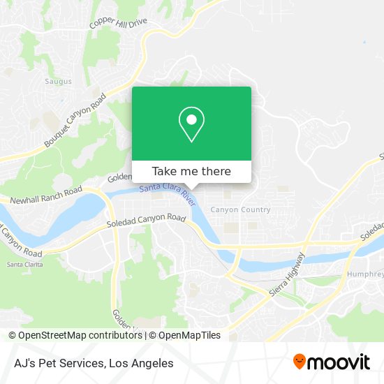 AJ's Pet Services map