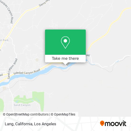 Mapa de Lang, California