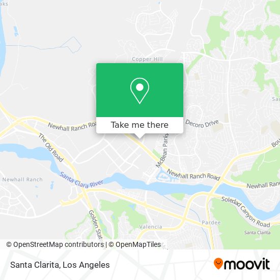 Santa Clarita map