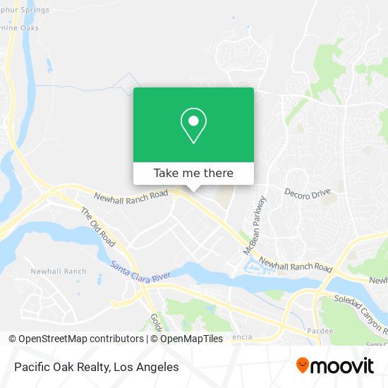 Mapa de Pacific Oak Realty