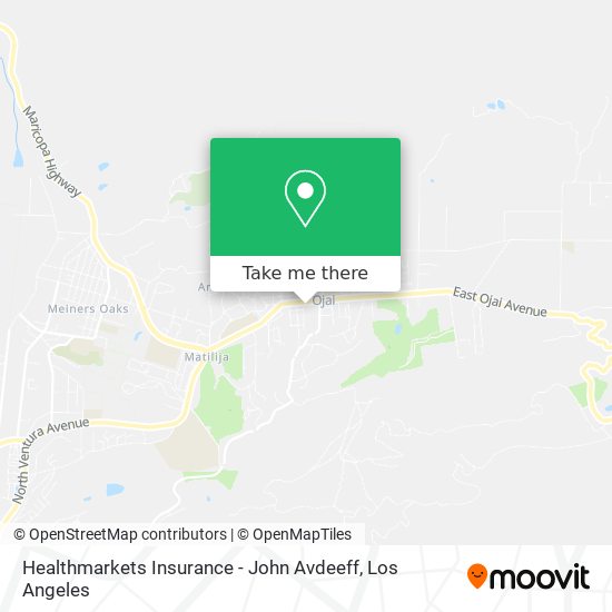 Mapa de Healthmarkets Insurance - John Avdeeff