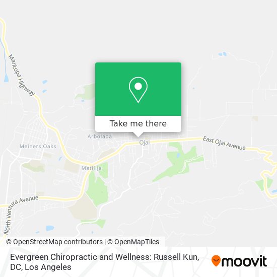 Evergreen Chiropractic and Wellness: Russell Kun, DC map