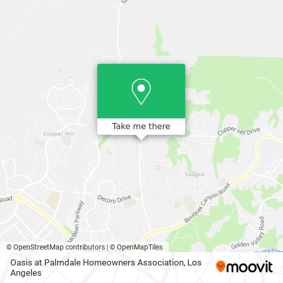 Mapa de Oasis at Palmdale Homeowners Association