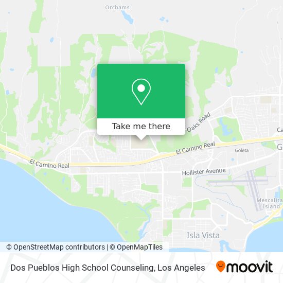 Mapa de Dos Pueblos High School Counseling