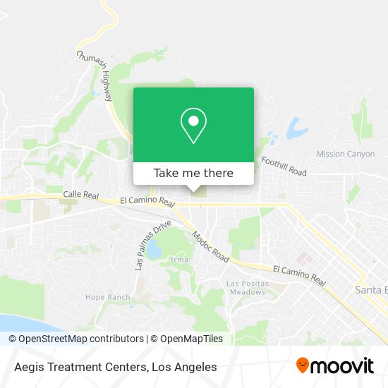 Aegis Treatment Centers map
